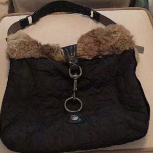 Small quilted Coach hobo